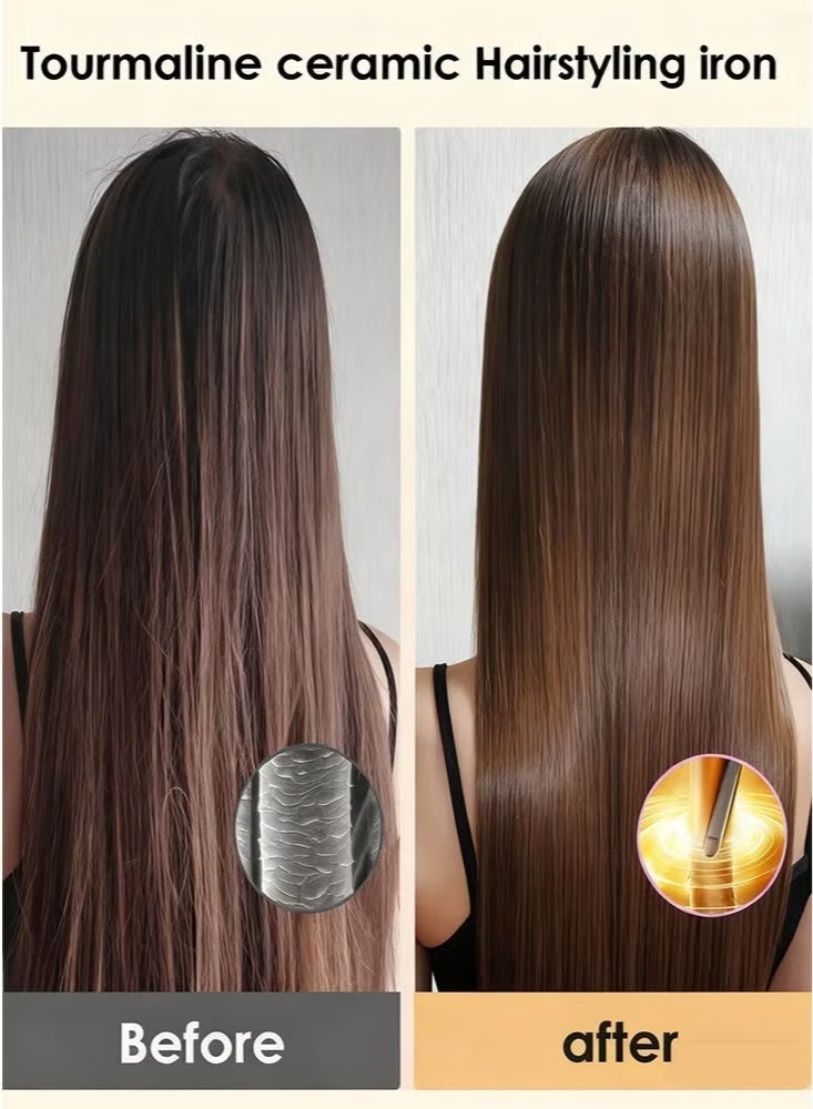 Bolivia's Hair Straightener and Curler 2 in 1 Ceramic Flat Iron - 4 Heat Settings and Heats Up to 230°C with a Heat-Resistant Silicone Pad and Gloves - Image 2
